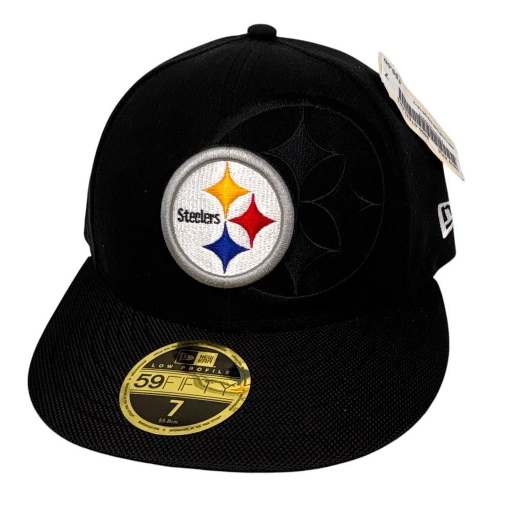 Pittsburgh Steelers New Era 59FIFTY Low Profile Fitted Cap Size‎ 7 NFL NWT